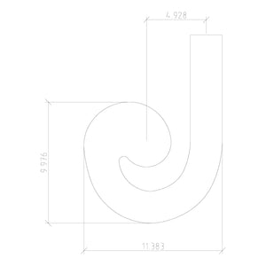 7230: Left Hand Volute Fitting for 6210 Handrail