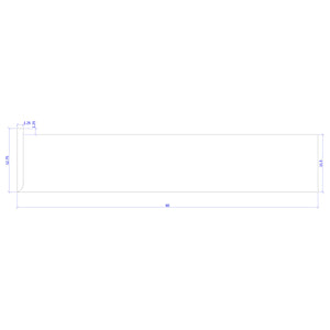 Right Hand Return 1" x 11-1/2" Stair Tread (1200RH)