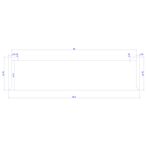 Double Return 1" x 11-1/2" Stair Tread (1400DR)