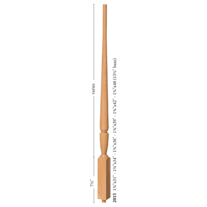 Bunker Hill 1-3/4" Structural Rise Pin Top Baluster (2015)