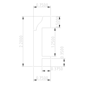 L Bracket Newel Fastening System for 3" (3009) or 3-1/2" Newels (3019)