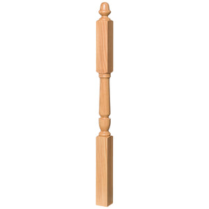Bunker Hill 3-1/2" 3046 Long Block Turned Newel w/ Acorn Top (3046, 3046F, 3046T)