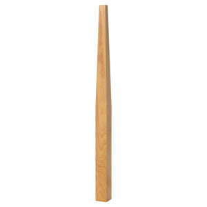 Mission/Contemporary Series 3" x 43" Square Tapered Newel (4001-SP, Requires $80 setup fee per order)