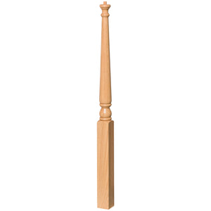 Colonial 3" 4010/4011 Pin Top Turned Newel (4010, 4011, 4010F, 4011F)