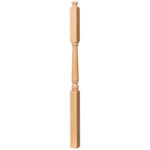 Colonial 3" x 60" 4046A w/ 14-1/2" Long Block Turned Newel (4046A, 4046AF)