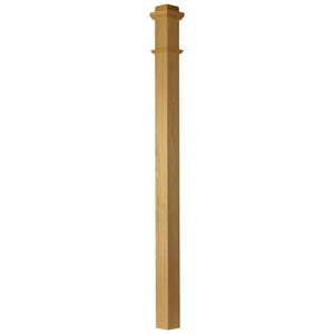 American 3-1/2" x 58" 4075 Plain Box Newel