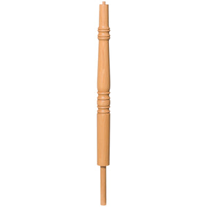 Hampton 3-1/2" x 41" 4272RB Pin Top Turned Newel w/Round Base and Adjustable Dowel