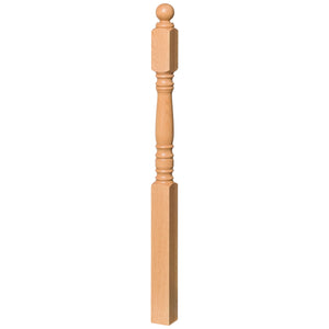 Hampton 3" 4300 Turned Newel w/Ball Top (4300, 4304, 4308)