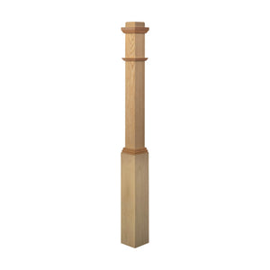 American 5" x 55" Adjustable Plain Box Newel (4491ADJ)