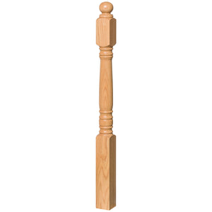 Hampton 3-1/2" 4500LT Short Block Turned Newel (4500LT, 4504LT)