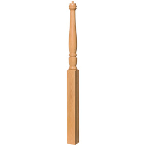 Georgia 3-1/2" x 56" 4515 Pin Top Turned Newel (4515, 4515F, 4515T)