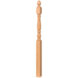 Country 3-1/4" 4600 Turned Newel w/Acorn Top (4600, 4604)