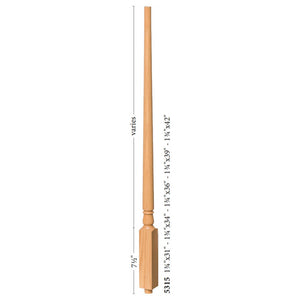 Colonial 1-3/4" 5315F Structural Rise FLUTED Pin Top Baluster