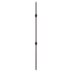 Shape Series 1/2" Square x 44"H Double Knuckle Hollow Iron Baluster (9007)