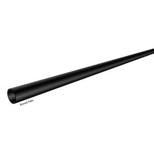 Horizontal Hollow Iron Bar Railing - 5/8" - Satin Black: 5-foot, 7-foot 8 inches, or 8-foot (9701)