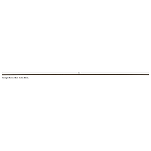 Horizontal Hollow Iron Bar Railing - 5/8" - Satin Black: 5-foot, 7-foot 8 inches, or 8-foot (9701)
