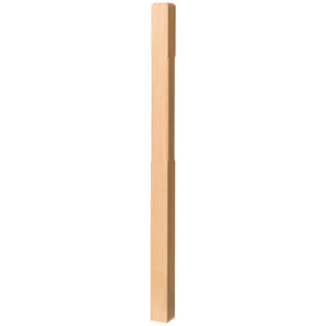 Contemporary 3-1/2" 4002C Chamfered Newel w/Chamfered Top (4002-48C, 4002-60C)
