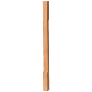 Contemporary Elegant Rise Chamfered Square Top Baluster in 1-1/4" or 1-3/4" (5034C, 5038C, 5042C, 5334C, 5338C, 5342C)