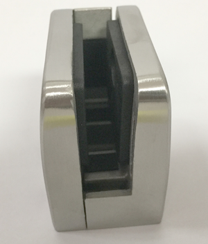 316 Stainless Steel Glass Clamp 1 3/4" x 1 3/4" x 1 3/32"for Flat Tube -  E11100000