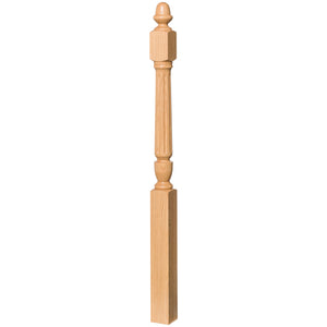 Bunker Hill 3-1/2" 3030/3042 Turned Newel w/ Acorn Top (3030, 3030F, 3030T, 3042, 3042F, 3042T)