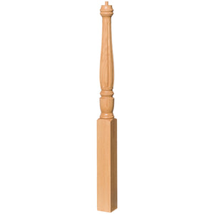 Georgia 3-1/2" x 48" 4511 Pin Top Turned Newel (4511, 4511F, 4511T)