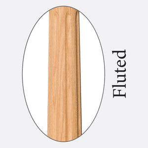 Bunker Hill 1-3/4" 2234F Elegant Rise FLUTED Square Top Baluster (2234F, 2238F, 2242F)