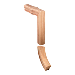 Straight Gooseneck w/Tandem Cap Fitting for 6010 Handrail (7088-2)