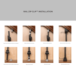 Zip Clip Shoes for 1/2" Hollow Iron Balusters