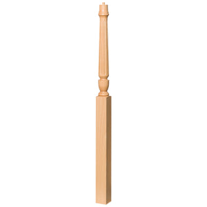 Bunker Hill 3-1/2" 3015 Pin Top Turned Newel (3015, 3015F, 3015T, 3018, 3018F, 3018T)