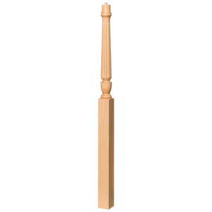 Bunker Hill 3 - 1/2" 3015 Pin Top Turned Newel (3015, 3015F, 3015T, 3018, 3018F, 3018T) - Stair Parts USA