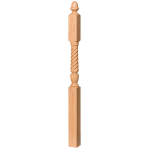 Bunker Hill 3 - 1/2" 3045 Turned Newel w/ Acorn Top (3045, 3045F, 3045T) - Stair Parts USA