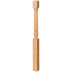 Bunker Hill 3 - 1/2" 4130F, 4132F Fluted Turned Newel (used w/ Interchangeable Finials) - Stair Parts USA