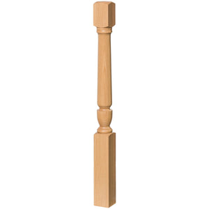 Bunker Hill 3 - 1/2" 4130T, 4132T Twisted (1 - 2 Weeks) Turned Newel (used w/ Interchangeable Finials) - Stair Parts USA