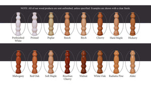 Contemporary 3 - 1/2" 4002 - F FLUTED Newel w/Chamfered Top (4002 - 48F, 4002 - 60F) - Stair Parts USA