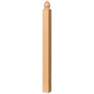 Contemporary 3 - 1/2" 4004 Tear Drop Turned Newel (4004, 4005, 4006) - Stair Parts USA