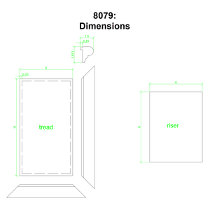 False End Tread Kit (8079, 8072) - Stair Parts USA