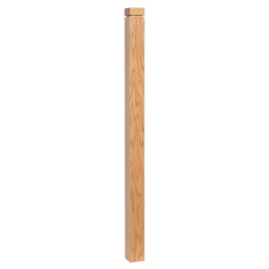 Farmhouse Series, 3 - 1/2" Newel, Flat Top with Groove (4302 - 48, 4302 - 54, 4302 - 60) - Stair Parts USA