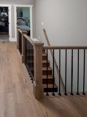 Forest Character White Oak 6 - 1/4" x 53" Hollow Box Newel (FCW - 4091) - Stair Parts USA