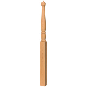Georgia 3 - 1/2" x 56" 4515 Pin Top Turned Newel (4515, 4515F, 4515T) - Stair Parts USA