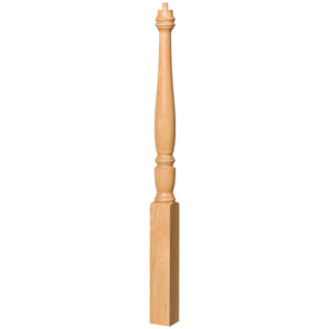 Georgia 3" x 43" 4710 Pin Top Turned Newel (4710, 4710F, 4710T) - Stair Parts USA