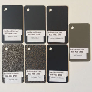 Hollow Iron Color Powder Coat Sample Pack (HOLLOWSAMPLE) - Stair Parts USA