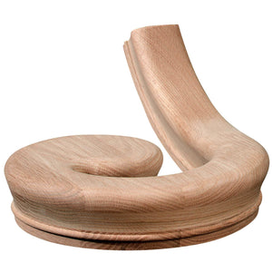 Left Hand Volute Fitting for 6710 Handrail (7730) - Stair Parts USA