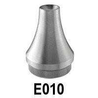 Interior Stainless Steel Decorative Semispherical End Cap for Handrail, M10 Thread