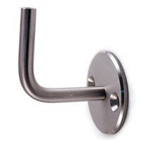 Stainless Steel Handrail Support / 2-31/32" x 2-31/32", 1/2" Dia., With Screw and Internal Thread M6 (E02242)