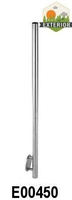 Stainless Steel 1-2/3" Newel Post with Wall Mount (E00450)