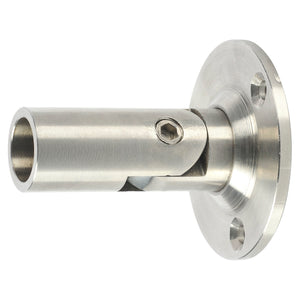 Swivel Bracket for 5/8" Horizontal Hollow Iron Bar Railing (T-CS-5.1.2, Stainless Steel or Satin Black)