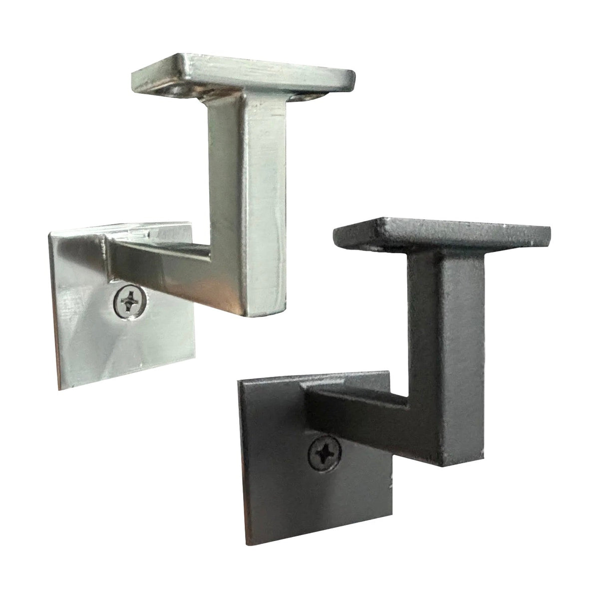 Contemporary Handrail Bracket (3004, Satin Nickel or Satin Black finishes) - Stair Parts USA
