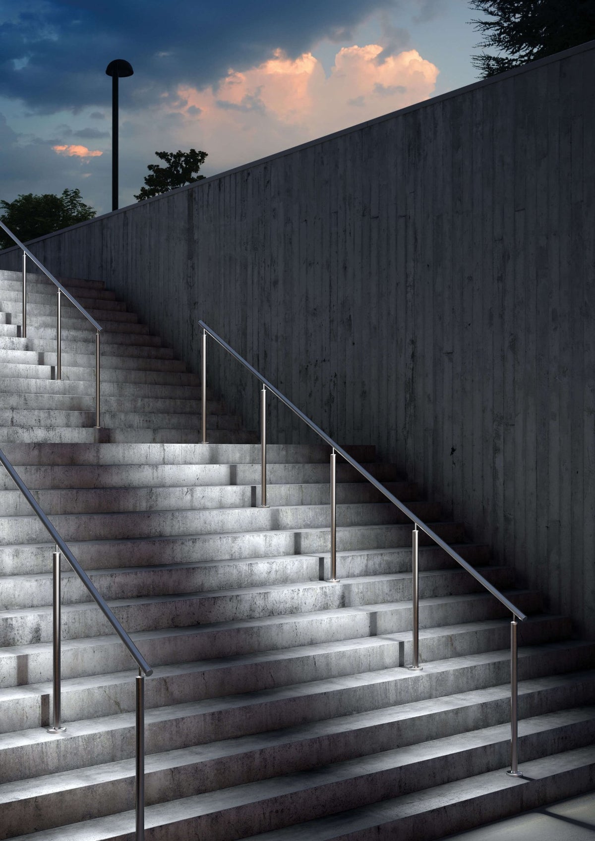 1 - 2/3&quot; Tubular Stainless Steel Handrail (E001, E4801) - Stair Parts USA