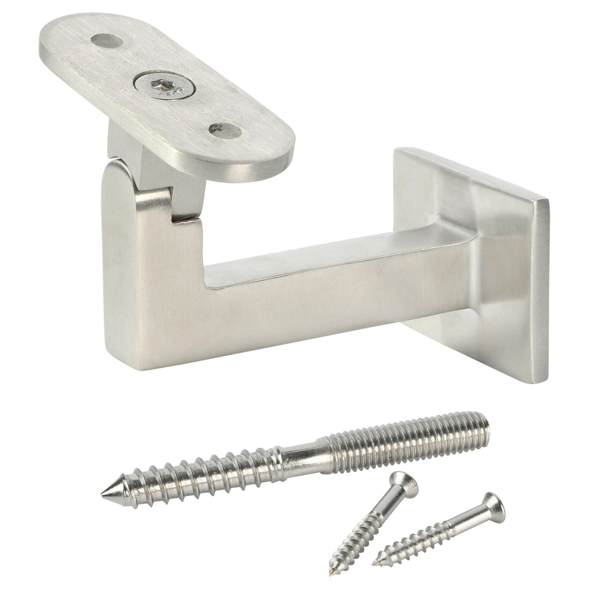 Contemporary Pivotable Handrail Bracket (1033, Satin Black or Stainless Steel finishes)