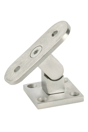 Contemporary Newel Mount Handrail Bracket (1040, Satin Black or Stainless Steel finishes)
